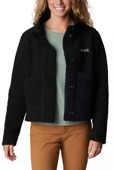 Зимняя флисовая куртка Panorama с карманом Columbia, черный