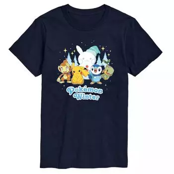Зимняя футболка Big & Tall Pokemon Sinnoh, Blue Licensed Character, синий