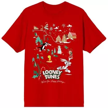 Зимняя футболка Looney Tunes для юниоров Land Licensed Character, красный
