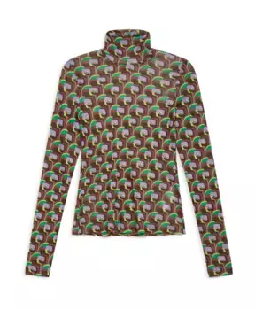 Зимняя футболка с принтом Maliparmi, мультиколор