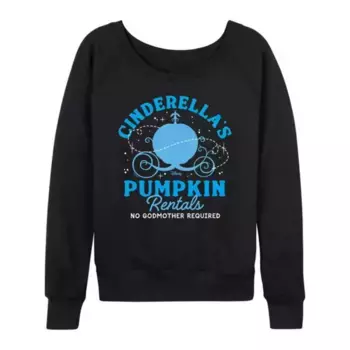 Зимняя кофта с длинным рукавом Cinderella women's pumpkin rentals из мягкого френч терри Disney, черный