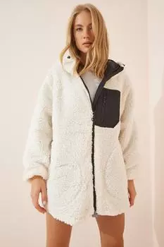 Зимняя куртка - экрю - двубортная Happiness stanbul