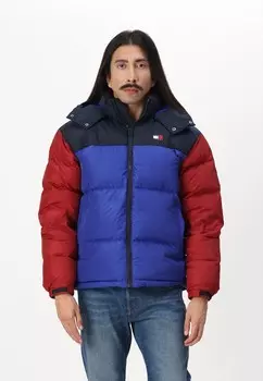 Зимняя куртка ALASKA COLORBLOCK PUFFER Tommy Jeans, синий