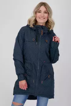 Зимняя куртка Alife & Kickin "CharlotteAK A Coat женская зимняя куртка, куртка на подкладке", цвет Marine Dots