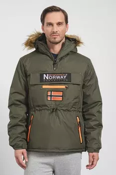 Зимняя куртка Axpedition с капюшоном Geographical Norway, зеленый