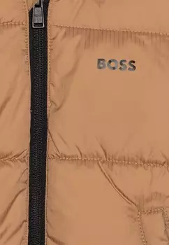 Зимняя куртка BABY PUFFER BOSS Kidswear, бежевый