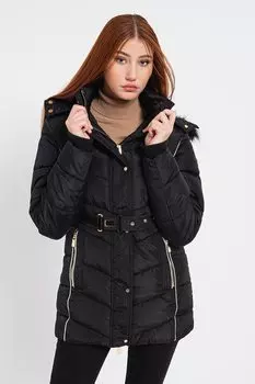 Зимняя куртка Becky с карманами на молнии Geographical Norway, черный