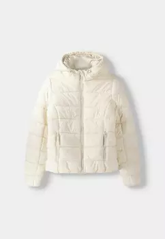 Зимняя куртка Bershka, бежевый