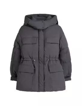 Зимняя куртка Bershka, серый
