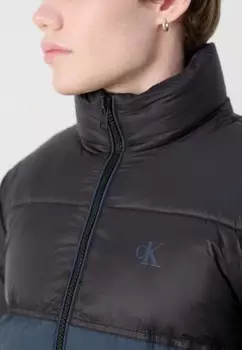 Зимняя куртка BLOCKING PUFFER Calvin Klein Jeans, черный