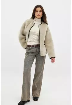 Зимняя куртка BONDED NA-KD, бежевый