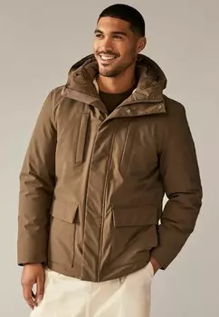 Зимняя куртка BORG LINED SHOWER RESISTANT POCKET REGULAR FIT Next, бежевый