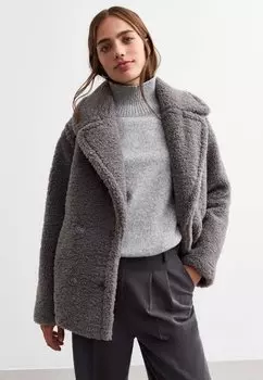 Зимняя куртка BORG New Look, серый