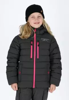 Зимняя куртка BRANS JR Swedemount, цвет charcoal melange fresh pink