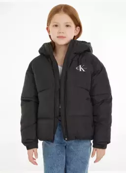 Зимняя куртка Calvin Klein Jeans "CK SHORT PUFFER JACKET", черный
