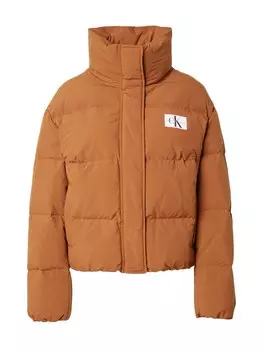 Зимняя куртка Calvin Klein Jeans, коньяк