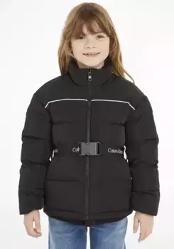 Зимняя куртка Calvin Klein Jeans "LOGO TAPE BELT JACKET", цвет Ck Black
