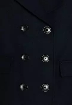 Зимняя куртка CHECK LINED PEACOAT Tommy Hilfiger, темно-синий
