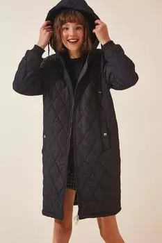 Зимняя куртка - Черный - Парка Happiness stanbul, черный