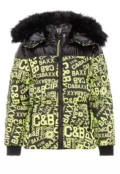 Зимняя куртка Cipo & Baxx, неоновый зеленый