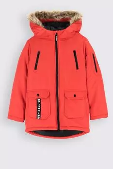 Зимняя куртка Coccodrillo красная с капюшоном