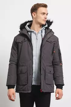 Зимняя куртка Coquin Sam с эко-пухом Geographical Norway, серый