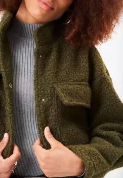 Зимняя куртка ELASTICATED WAIST CROPPED GINI LONDON, хаки