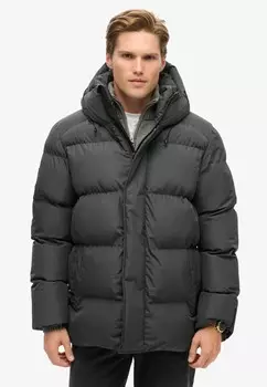 Зимняя куртка FIVE BAFFLE SPORTS Superdry, темно-серый