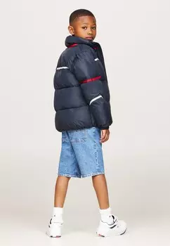 Зимняя куртка GLOBAL STRIPE PADDED Tommy Hilfiger, темно-синий