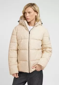 Зимняя куртка Guess STEPP ALLOVER-LOGO, кремовый