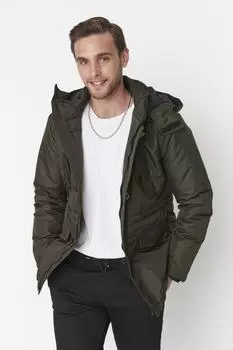 Зимняя куртка - хаки - базовая Trendyol, хаки