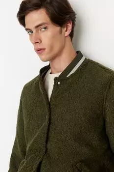 Зимняя куртка - Хаки - Куртки-бомберы Trendyol, хаки