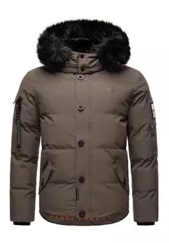 Зимняя куртка Халваар STONE HARBOUR, цвет Anthracite Mit Schwarzem Fell