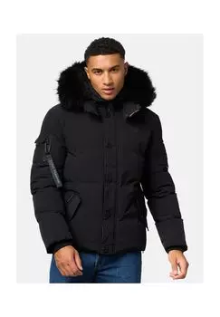 Зимняя куртка Халваар STONE HARBOUR, цвет Black Mit Schwarzem Fell