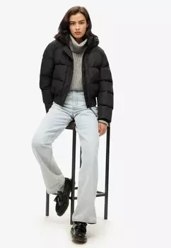 Зимняя куртка HOODED PUFFER Superdry, черный