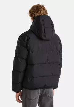 Зимняя куртка HOODED PUFFER United Colors of Benetton, черный