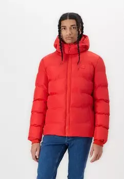 Зимняя куртка HOODED PUFFER Urban Classics, красный