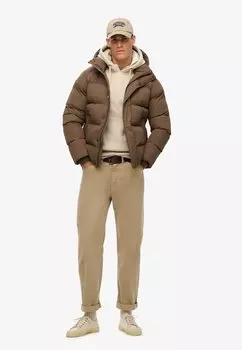 Зимняя куртка HOODED Superdry, коричневый