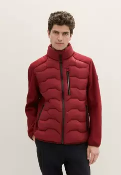 Зимняя куртка HYBRID TOM TAILOR, темно-красный