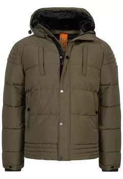Зимняя куртка INDICODE JEANS, темно-зеленый