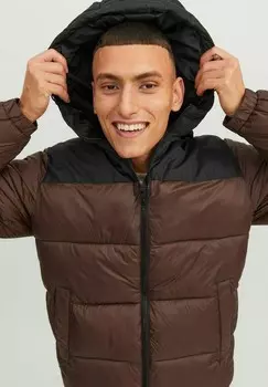 Зимняя куртка Jack & Jones, коричневый