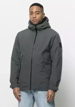 Зимняя куртка Jack Wolfskin "TEMPELHOF JKT M", с капюшоном, зеленый