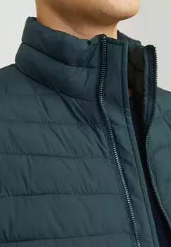 Зимняя куртка JJESTATE PACKABLE PUFFER COLLAR NOOS Jack & Jones, темно-зеленый