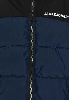 Зимняя куртка JJMOON HOOD PUFFER Jack & Jones, темно-синий