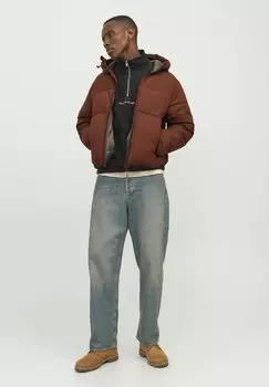 Зимняя куртка JORVESTERBRO PUFFER JACKET Jack & Jones, коричневый