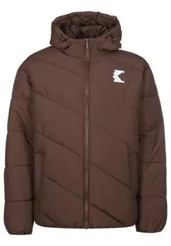 Зимняя куртка Karl Kani HOODED PUFFER JACKET, цвет Brown