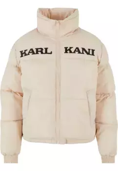 Зимняя куртка Karl Kani " Karl Kani Women's KW-JK012-023-19 KK Retro Essential Puffer Jacket" (1 шт.), без капюшона, кремовый