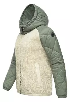 Зимняя куртка LEELOO Ragwear, цвет Ecru Blocked