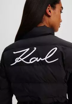 Зимняя куртка LIGHTWEIGHT PUFFER KARL LAGERFELD, черный