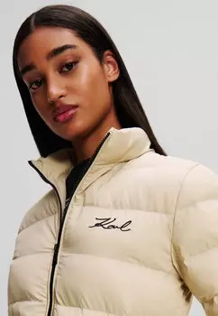Зимняя куртка LIGHTWEIGHT PUFFER KARL LAGERFELD, зеленый